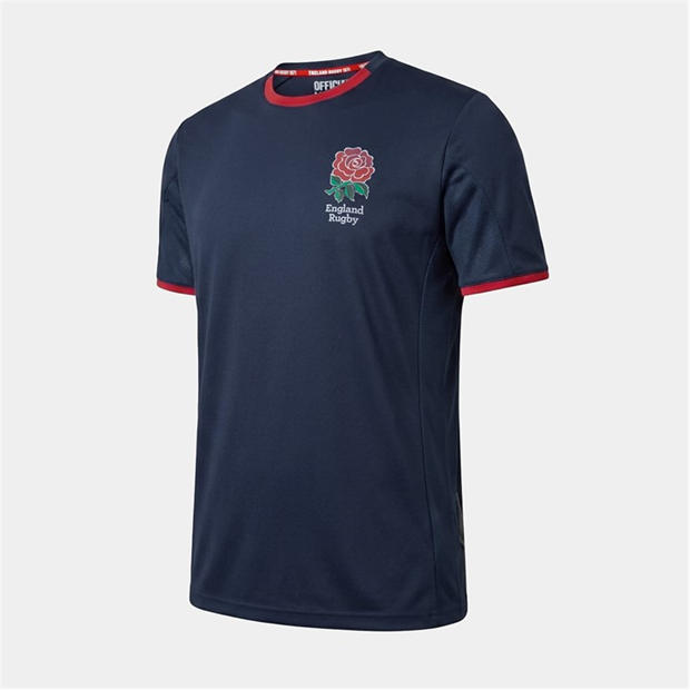 Морска синьо - RFU - England Poly T Shirt Adults