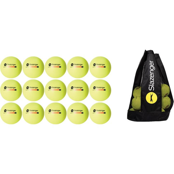 Slazenger   Safety Soft Foam Dodgeballs - Pack Of 15 in Size Yellow, Sports Direct