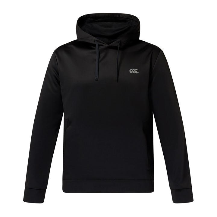 Canterbury Men's Black Tempo Over The Head Performance Hoodie in Size L, Sports Direct