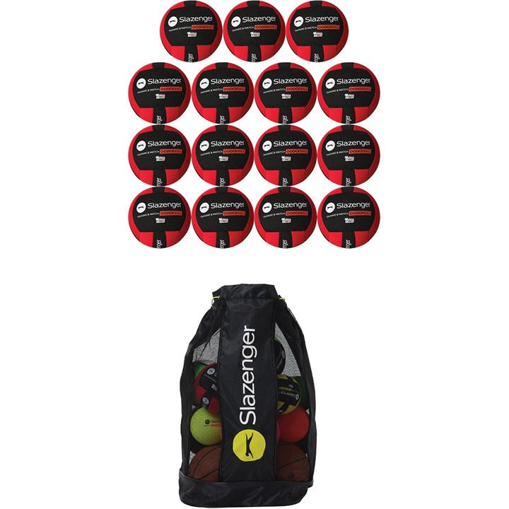 Slazenger   Match & Training Dodgeballs - Pack Of 15, Sports Direct