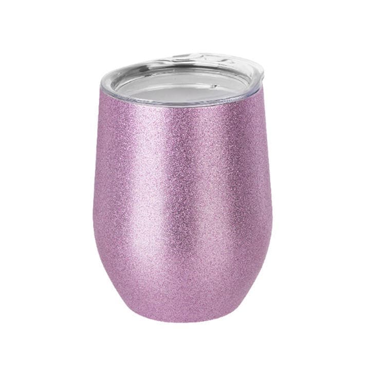 Treat Republic  Pink Insulated Stemless Glitter Wine Tumbler in Size Standard, Sports Direct