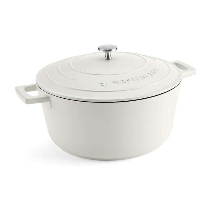 MasterClass Cast Aluminium Cream Casserole Dish, 28cm, 5 Litre, Gift Boxed - Image 7