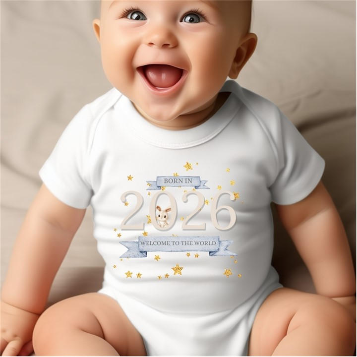 Scotland   Kids  Welcome To The World 2026 Baby Vest 7682-Bbyvest, Football by Aye Do Gifts in Size Newborn, Sports Direct