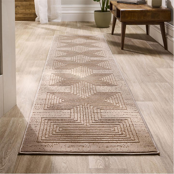 Origin Rugs  Beige Calacatta Lines Natural Rug in Size 120x170cm, Sports Direct