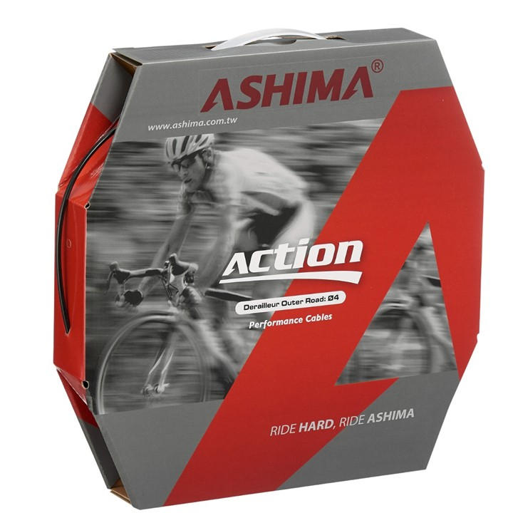 Ashima  Red Action Gear Outer Cable Road  50M in Size 4MM, Sports Direct