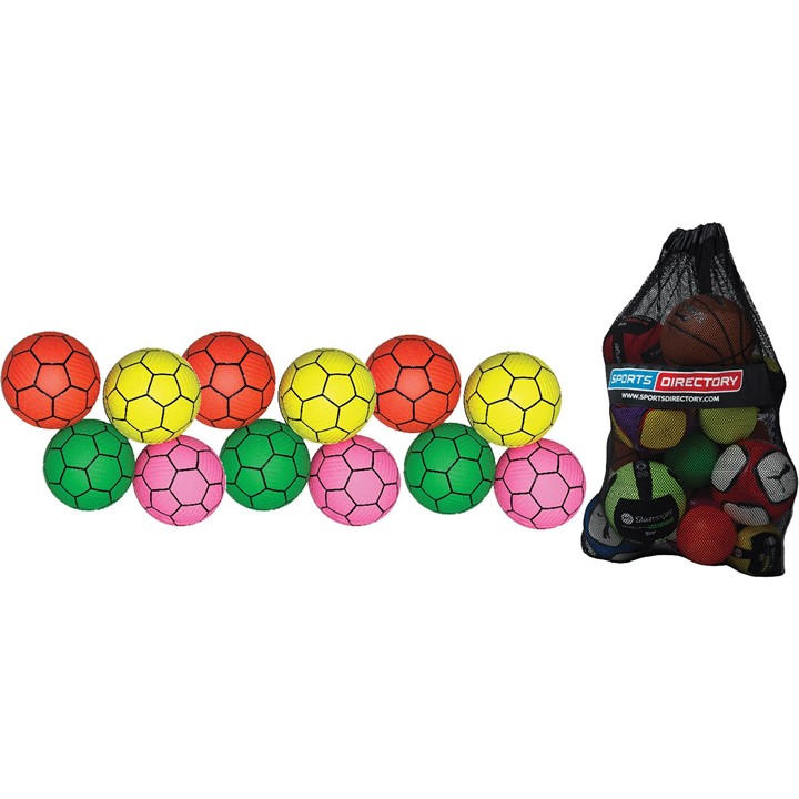 Sports Directory   Soft Skin Foam Balls - Pack Of 12, Sports Direct