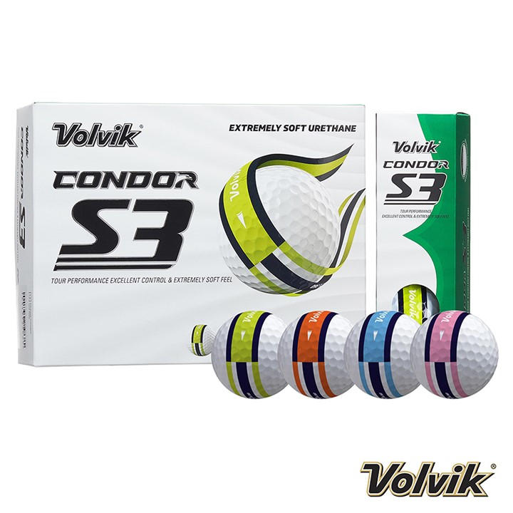 Volvik   Condor S3 Tour Golf Balls, Sports Direct