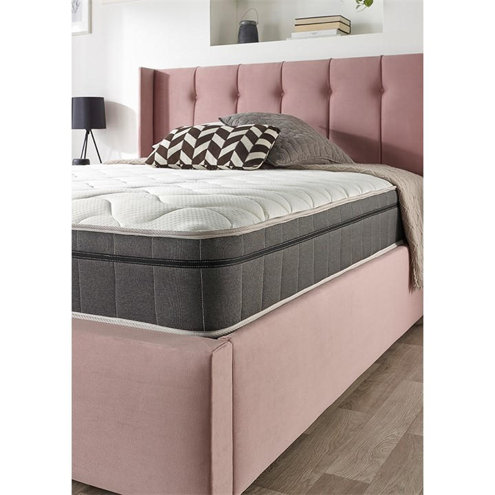 Aspire White 4000 Cosy Topper Pocket Mattress in Size Double, Sports Direct