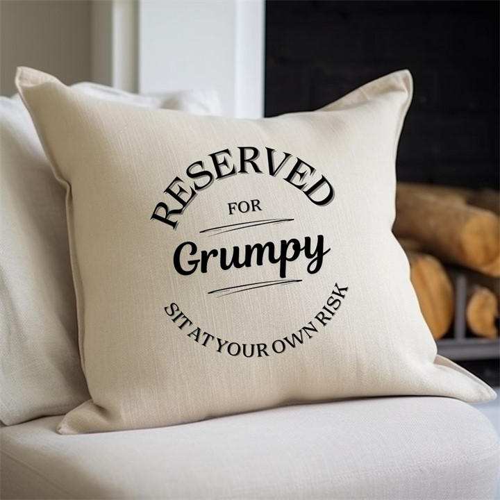 Scotland    Reserved For Grumpy Cushion - 4130-Np-Lcu, Football by Aye Do Gifts, Sports Direct