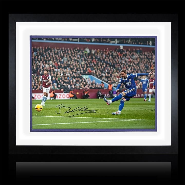 Leicester City    James Maddison Signed Framed  Deluxe, Football by The Fan Cave in Size 550x450mm, Sports Direct