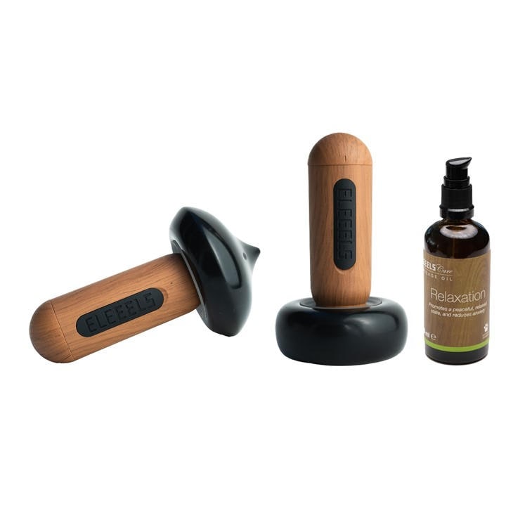 Eleeels  Black S2 Hot Stone Massage Wand Collection, Sports Direct