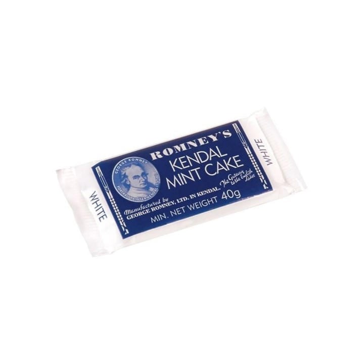 Romneys  White Kendal Mint Cake (42 X 40G Bars) in Size Box of 42, Sports Direct