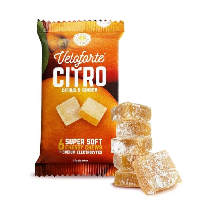 Veloforte  Yellow Natural Energy Chews (20 X 45G) in Size Pack of 20, Sports Direct