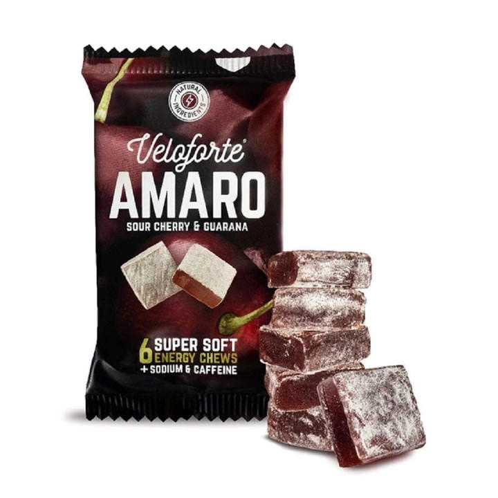Veloforte  Red Natural Energy Chews (20 X 45G) in Size Pack of 20, Sports Direct