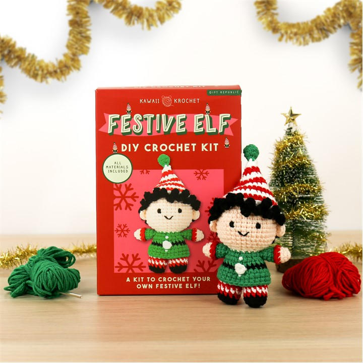 Gift Republic   Festive Elf – Diy Crochet Kit, Sports Direct