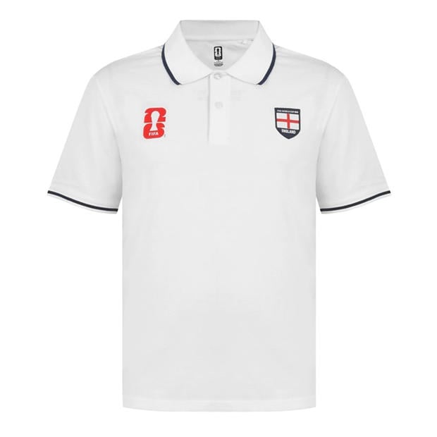 White - FIFA - Mens England FIFA World Cup 2026™ Polo Shirt