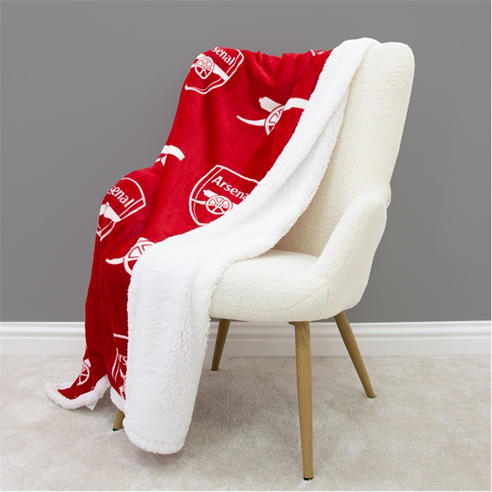 Arsenal FC - Arsenal Stamp Sherpa Fleece Blanket
