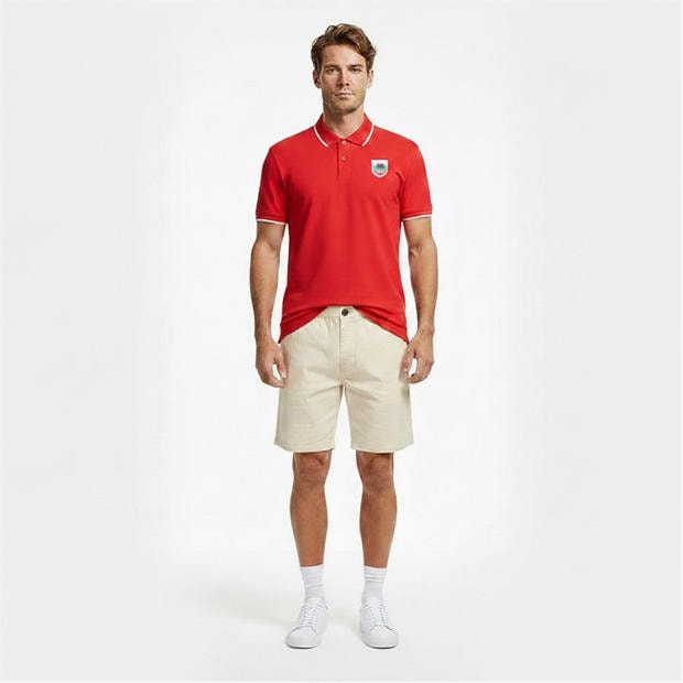 Red - FIFA - Mens Wales Polo Shirt