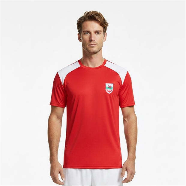 Red - FIFA - Mens Wales Short Sleeve T-Shirt