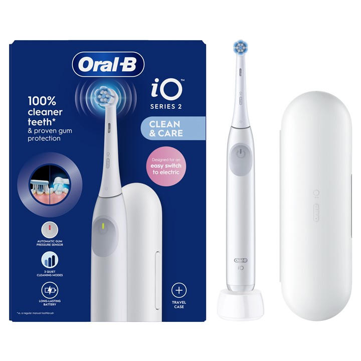 Oral-B iO2 Simple Electric Toothbrush with Travel Case - White NEW *FREE DEL* - Image 8