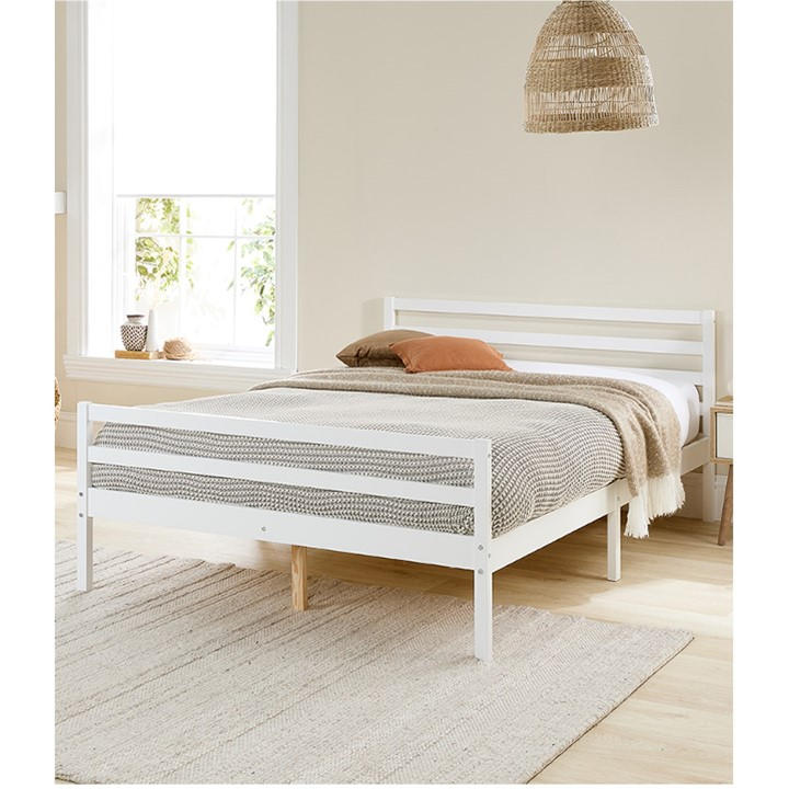 Aspire Alpine Bed Frame - White - Double - Image 3