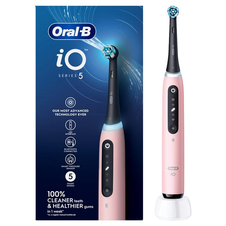B&Q - Oral-B Io 5 Electric ToothbrushPink1 Brush Head - Image 10