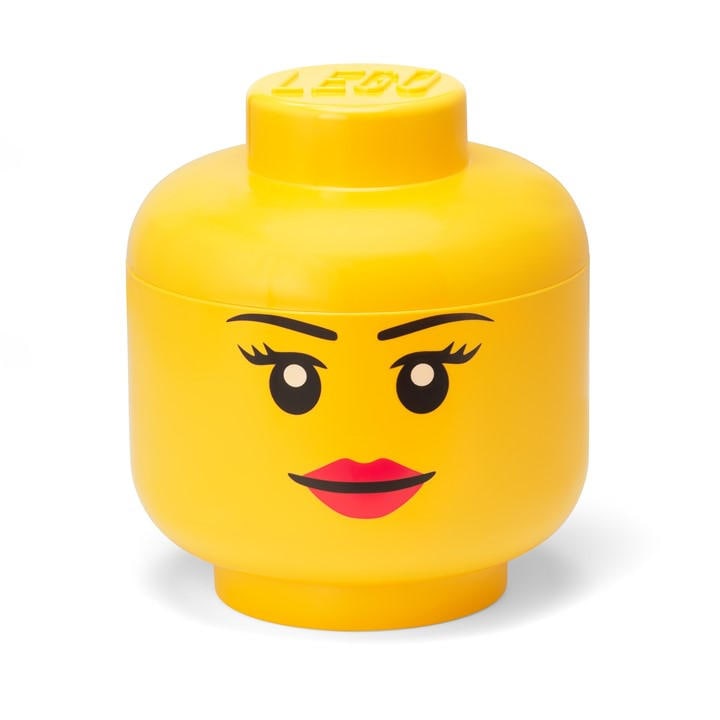 Lego  Kids Yellow Girl Large Storage Head in Size L, Sports Direct