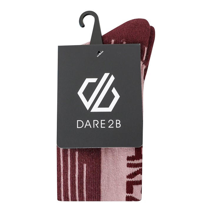 Dare 2B  Kids Pink Kids Technical Ski Socks in Size UK12-3, Sports Direct