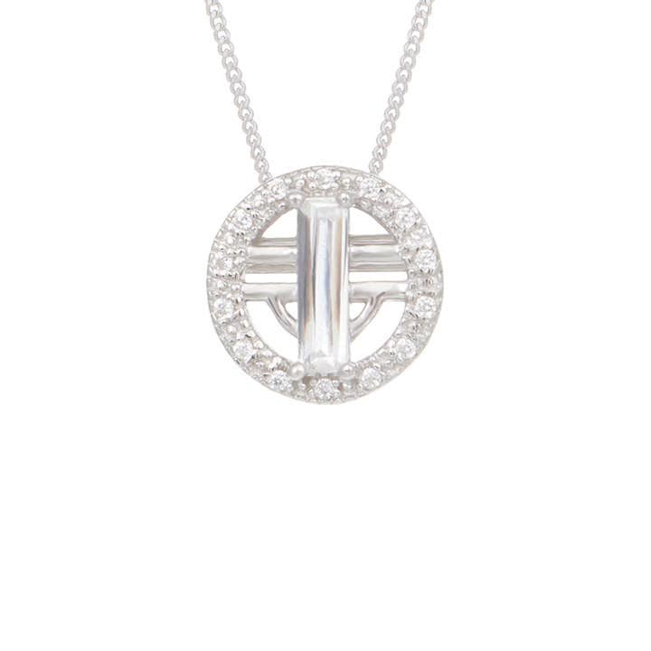 Espree Women's Silver The Olivia Pendant, Sports Direct