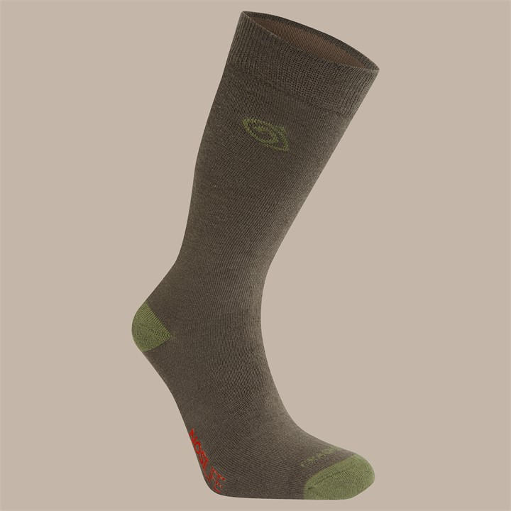 Craghoppers  Wdldgr/Wldol Nosi Life Single Pack Socks in Size 7 - 11, Sports Direct
