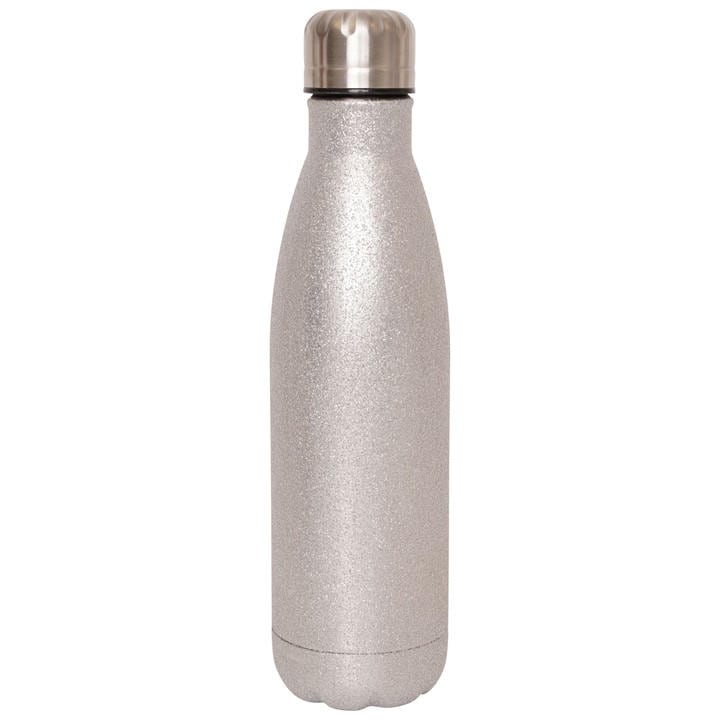 Dare 2B  Silver Metal Glitter Drinks Bottle, Sports Direct