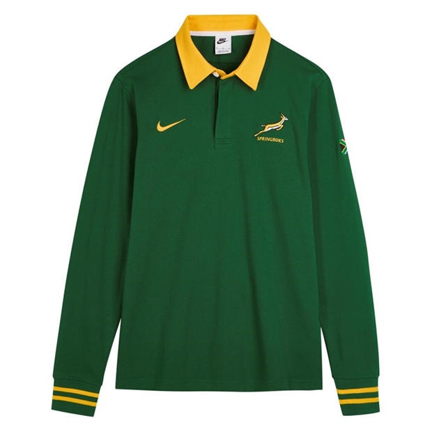 Gorge Green - Nike - Nike Springboks Classic Long-Sleeve Polo Shirt 2026