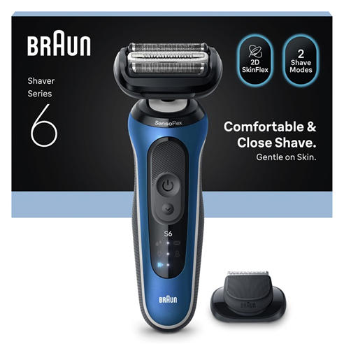 Braun - Braun Series 6 Electric Shaver 62-B1200S Blue