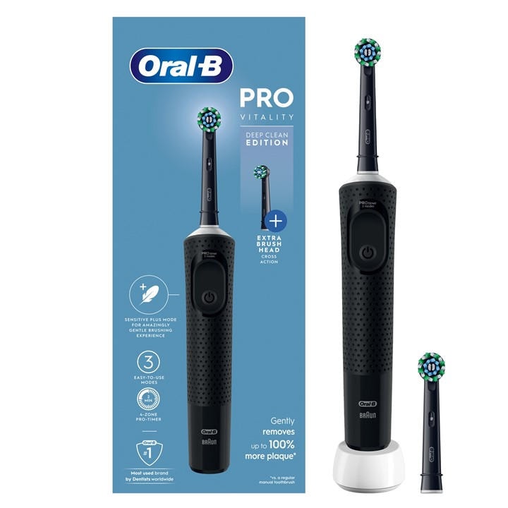 Oral B  Black Oral-B Vitality Pro, Sports Direct