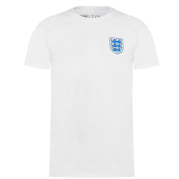 England Men's Football Badge T Shirt , Football by FA in Size L, Sports Direct