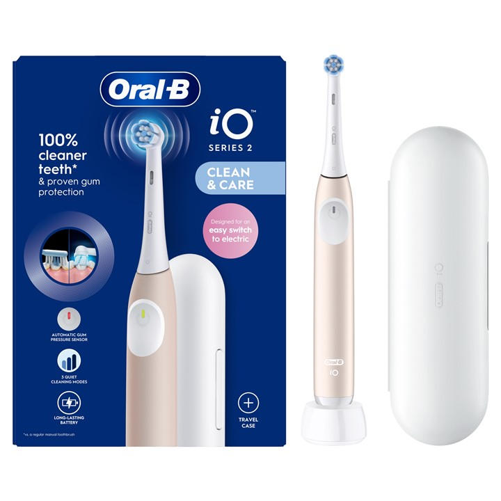 Oral B iO2 Electric Toothbrush - Pink - 3 Intensity Levels - Image 16
