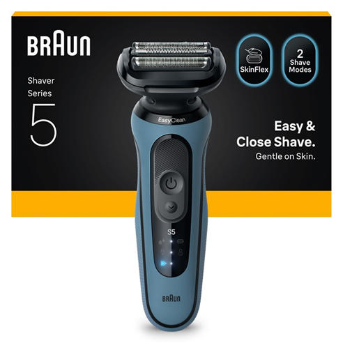 Braun - Braun Series 5 Electric Shaver 52-A1000S Azure