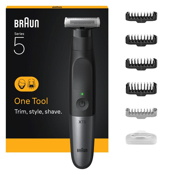 Braun Men's Black Xt5100 Face & Body Trimmer And Shaver, Sports Direct