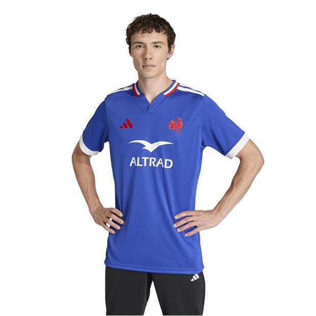 Semi L Blue - adidas - France Rugby Home Shirt 2026 Mens