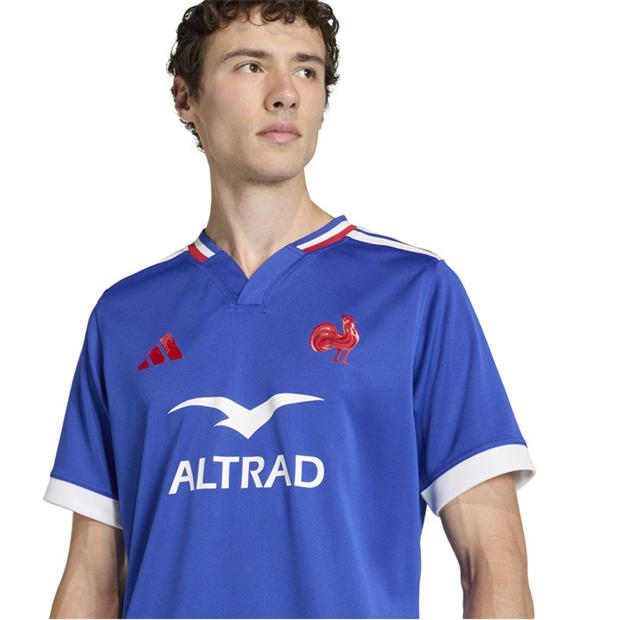 Semi L Blue - adidas - France Rugby Home Shirt 2026 Mens
