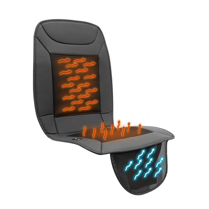 Streetwize  Black 12V Heating & Cooling Car Seat Cushion, Sports Direct