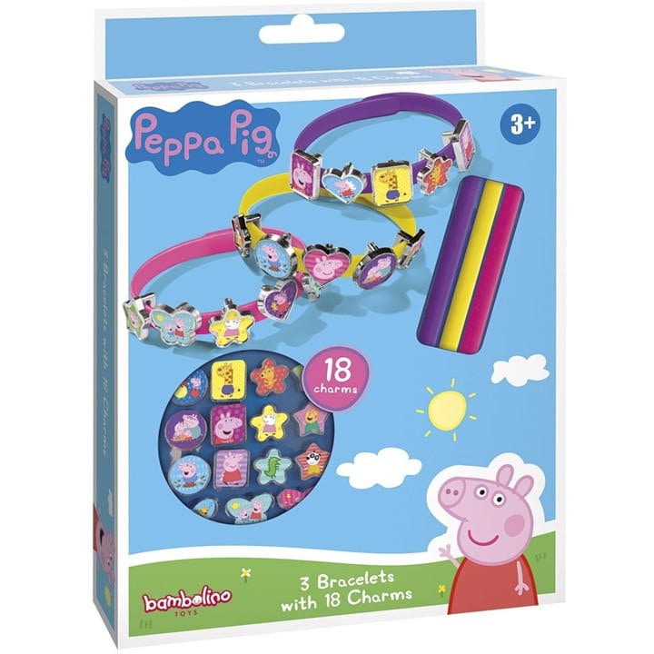 Totum Unisex Kids Multi Peppa Pig Bracelets And Charms