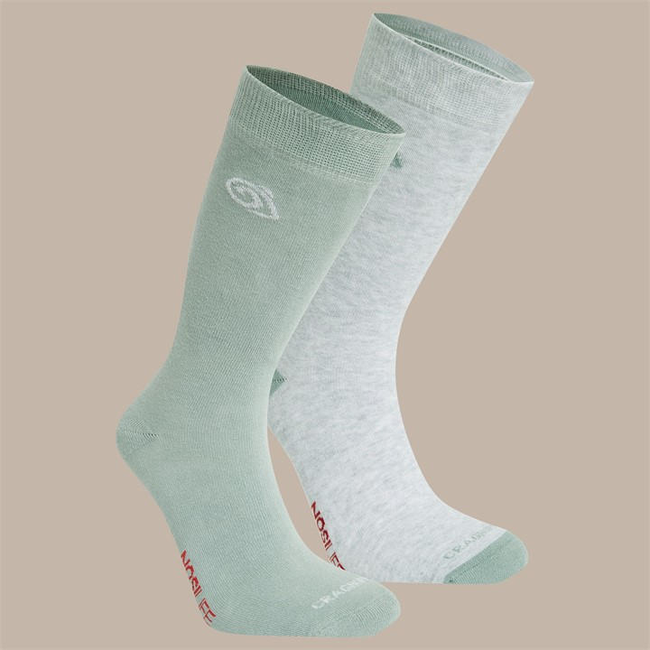 Craghoppers  Sftgrm/Lichg Nosi Life Twin Pack Socks in Size 7 - 11, Sports Direct