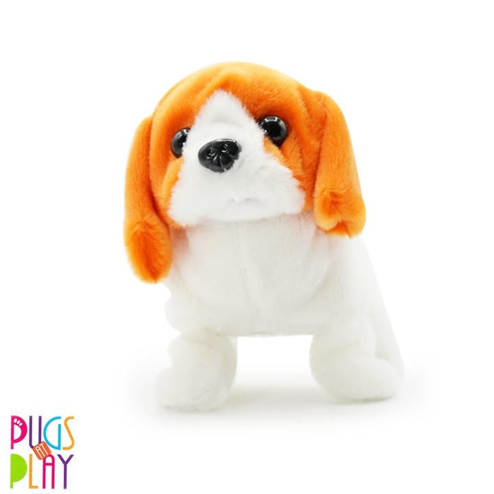 Pugs At Play  Kids  Buddy Interactive Walking Dog Plush Toy, Sports Direct