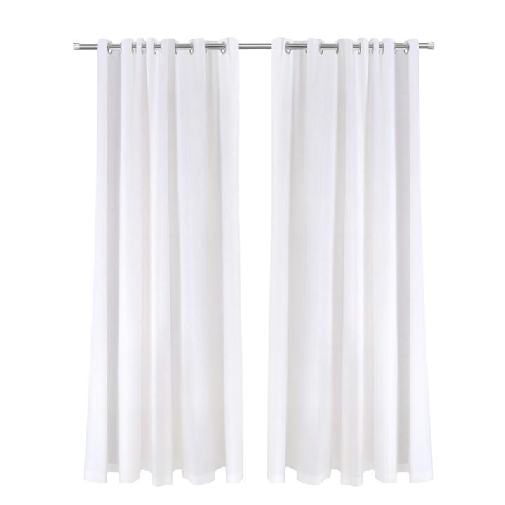 Emma Barclay  White Lined Voile Sheer Eyelet Curtains Aalia, Sports Direct