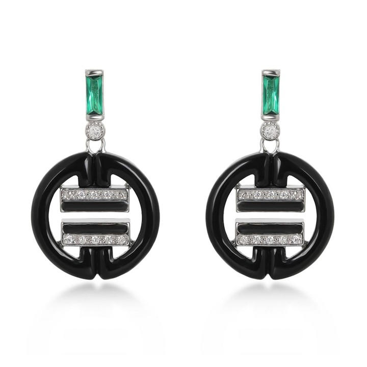 Espree Women's Silver The Lilah Earrings, Sports Direct
