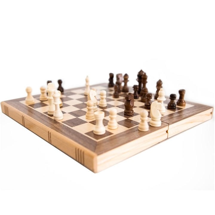 Planet Direct  Kids  .y Premium 12 Inch Wooden Chess Set in Size M, Sports Direct