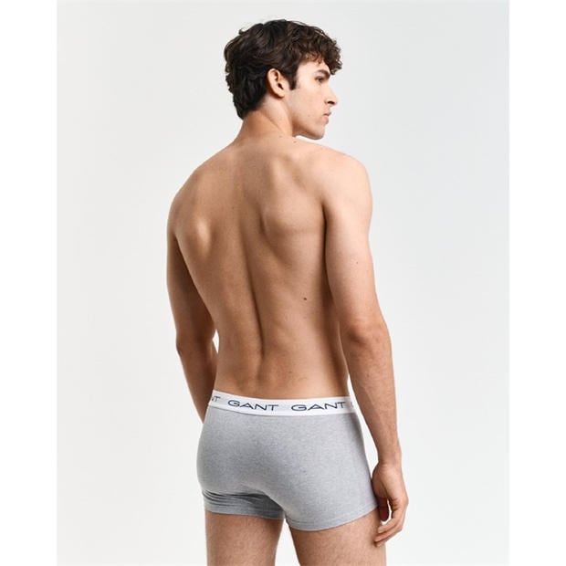 Grey - Gant - 3 Pack of Trunks