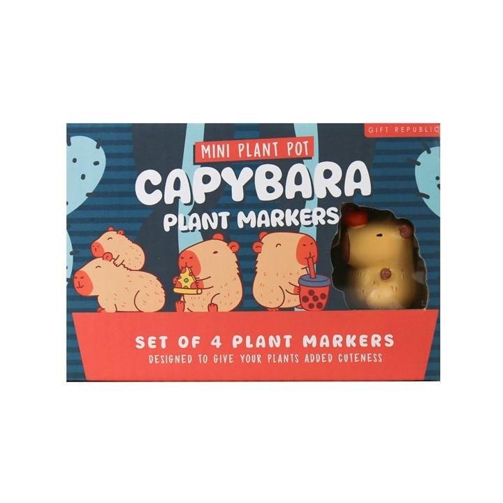 Gift Republic   Capybara Plant Pot Markers - Set Of 4, Sports Direct