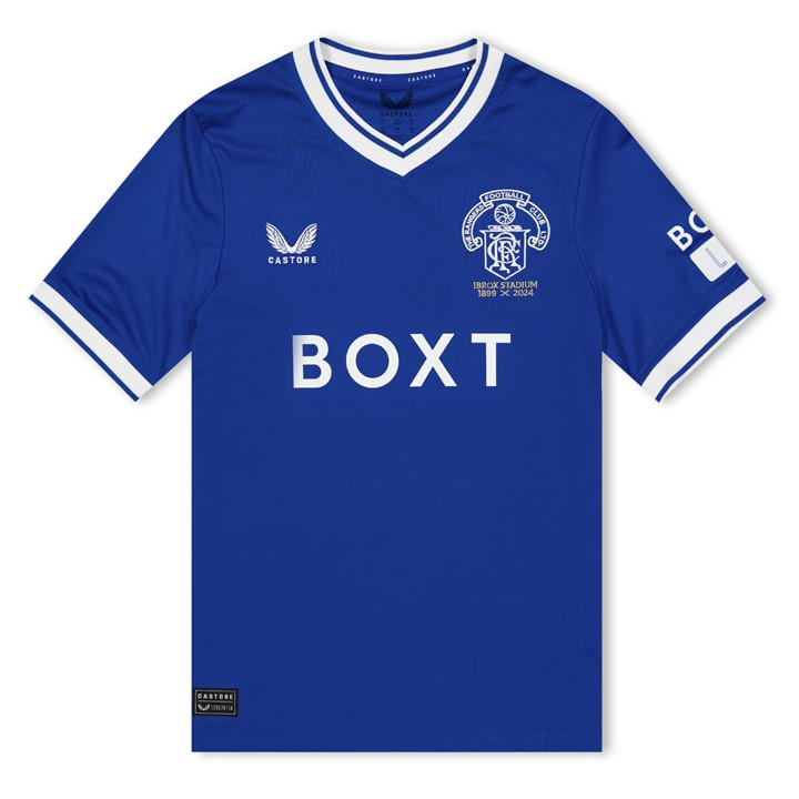 Rangers Fc  Boys   125 Years Shirt 24/25 , Football by Castore in Size 11 - 12 Years, Sports Direct